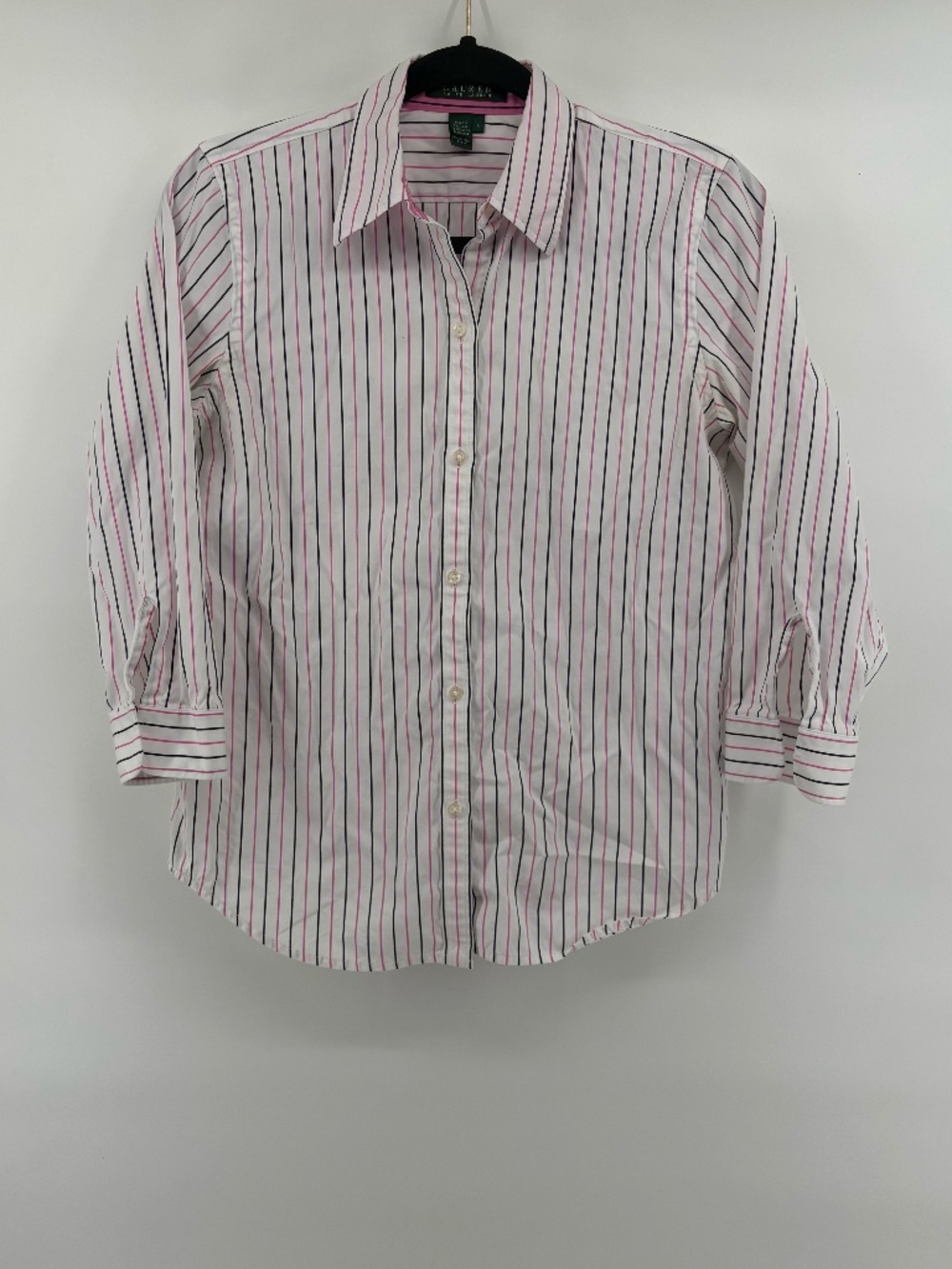 Lauren Ralph Lauren women's striped button up long sleeve top size small